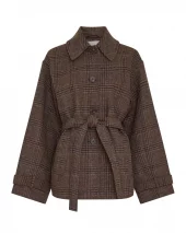 MSCH Amaranda Jacket check, brun rutete