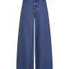 MSCH Ago Rue Wide Pants Long, denimblå