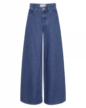 MSCH Ago Rue Wide Pants Long, denimblå