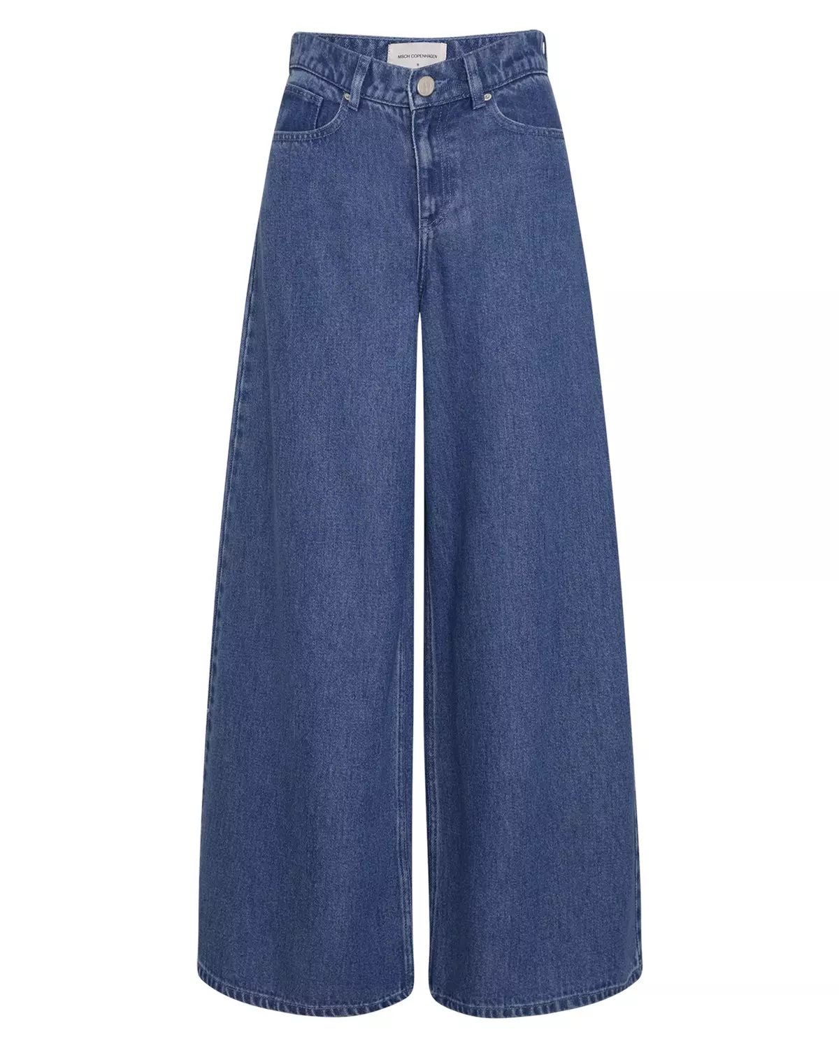 MSCH Ago Rue Wide Pants Long, denimblå