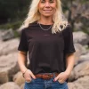 Raus Linn Logo Tee, brun
