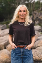 Raus Linn Logo Tee, brun