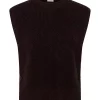 Part Two Charlye Waistcoat, strikkevest, brun