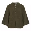 Vila Vibows 3/4 Knit Cardigan, mosegrønn