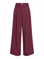 Vila Vilista HW wide pants, burgunder