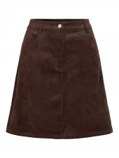 Vila Vicourdie HW A-line Skirt, brun
