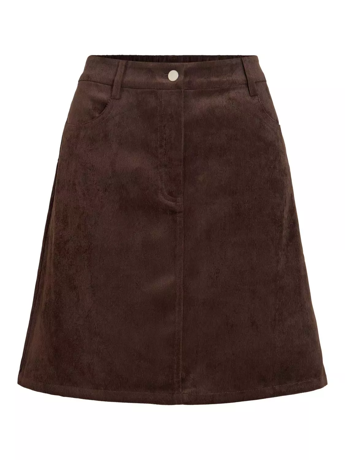 Vila Vicourdie HW A-line Skirt, brun