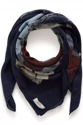 Part Two Felisia Scarf, marineblått