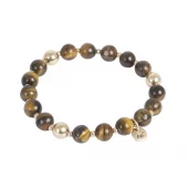 A&C Armbånd, Tiger's Eye, elastikk
