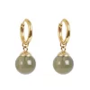 A&C Hoops med glasskule, olive, gull