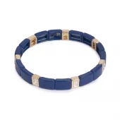 A&C Emaljert armbånd, royal blue
