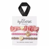 byEloise Think Pink, 3-pk hårstrikk, rosa