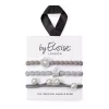 byEloise Shades of Grey, 3-pk hårstrikk, grå