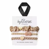 byEloise Sandy Lane, 3-pk hårstrikk, beige