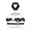 byEloise Midnight Safari, 2-pk hårstrikl, sort