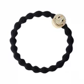byEloise Smiley Black, hårstrikk, sort