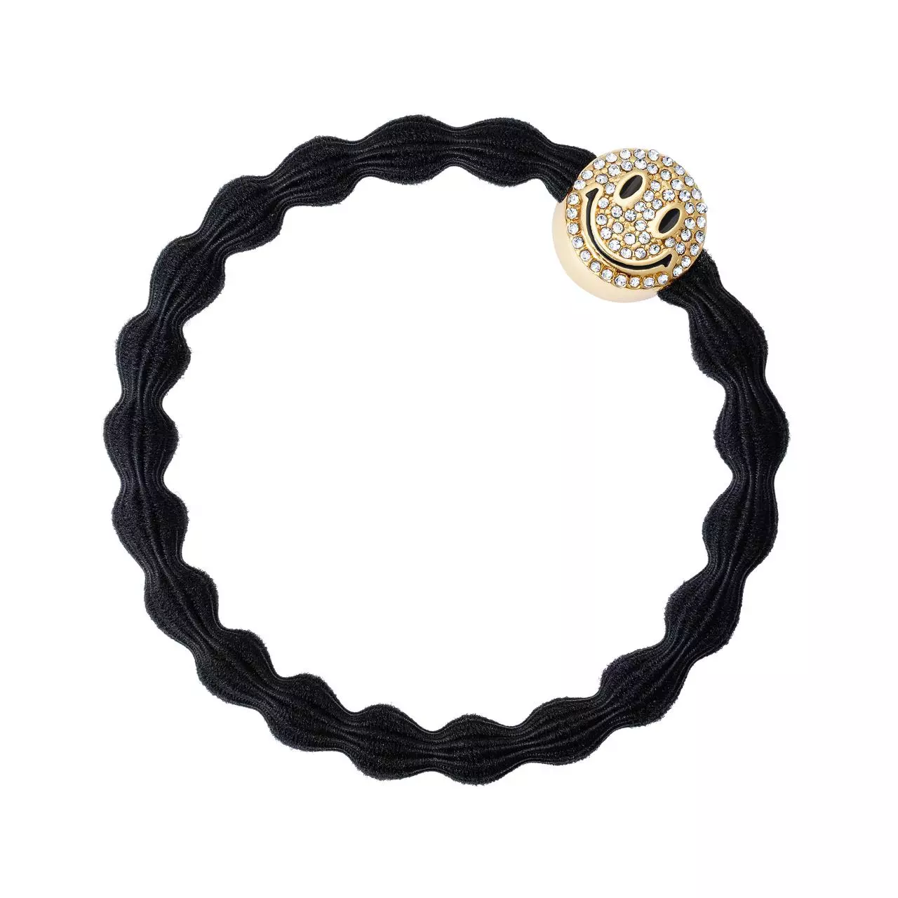 byEloise Smiley Black, hårstrikk, sort