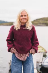 Raus Amalie Pullover, burgunder