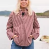 Raus Ida Maja Shirt, rosa/burgunder