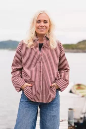 Raus Ida Maja Shirt, rosa/burgunder