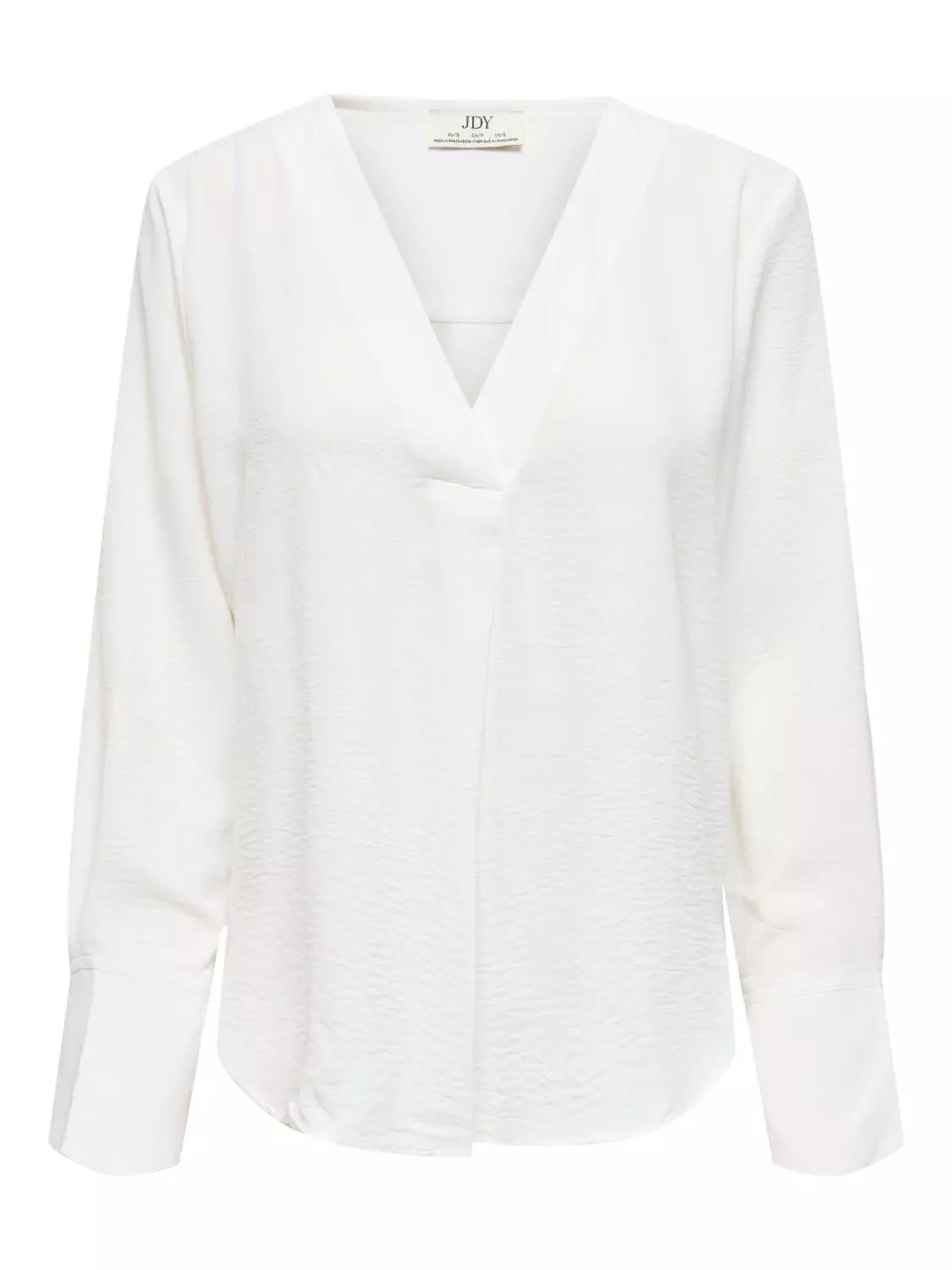 JDY Lion l/s V-neck Top, offwhite