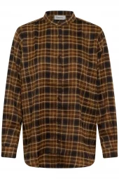 My Essential Wardrobe Mateo Shirt, brun rutet