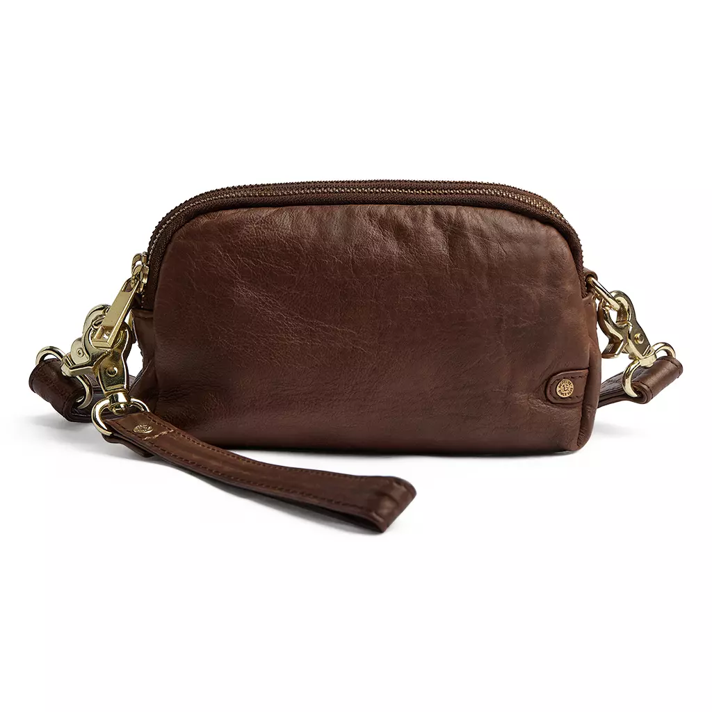 Depeche Golden Chic Clutch, brun