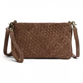 Depeche Berlin clutch, beige ruskinn