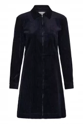 Part Two Eyvoran Dress, marineblå fløyel