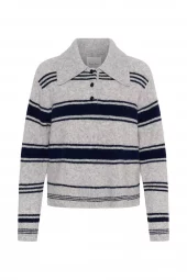 Part Two Carilina Pullover, marineblå/grå