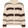 Part Two Camira Pullover, brun/offwhite