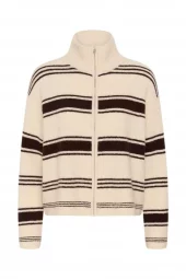 Part Two Camira Pullover, brun/offwhite