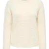 JDY Prime Jayla l/s Pullover, offwhite