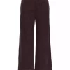 JDY Shiraz MW Hem Wide Pant, brun kordfløyel