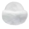 Intex Skandia Lue med fuske pels, hvit
