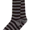 Part Two Dorin Socks, ullsokker, grå stripete