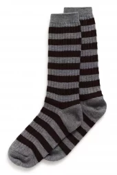 Part Two Dorin Socks, ullsokker, grå stripete