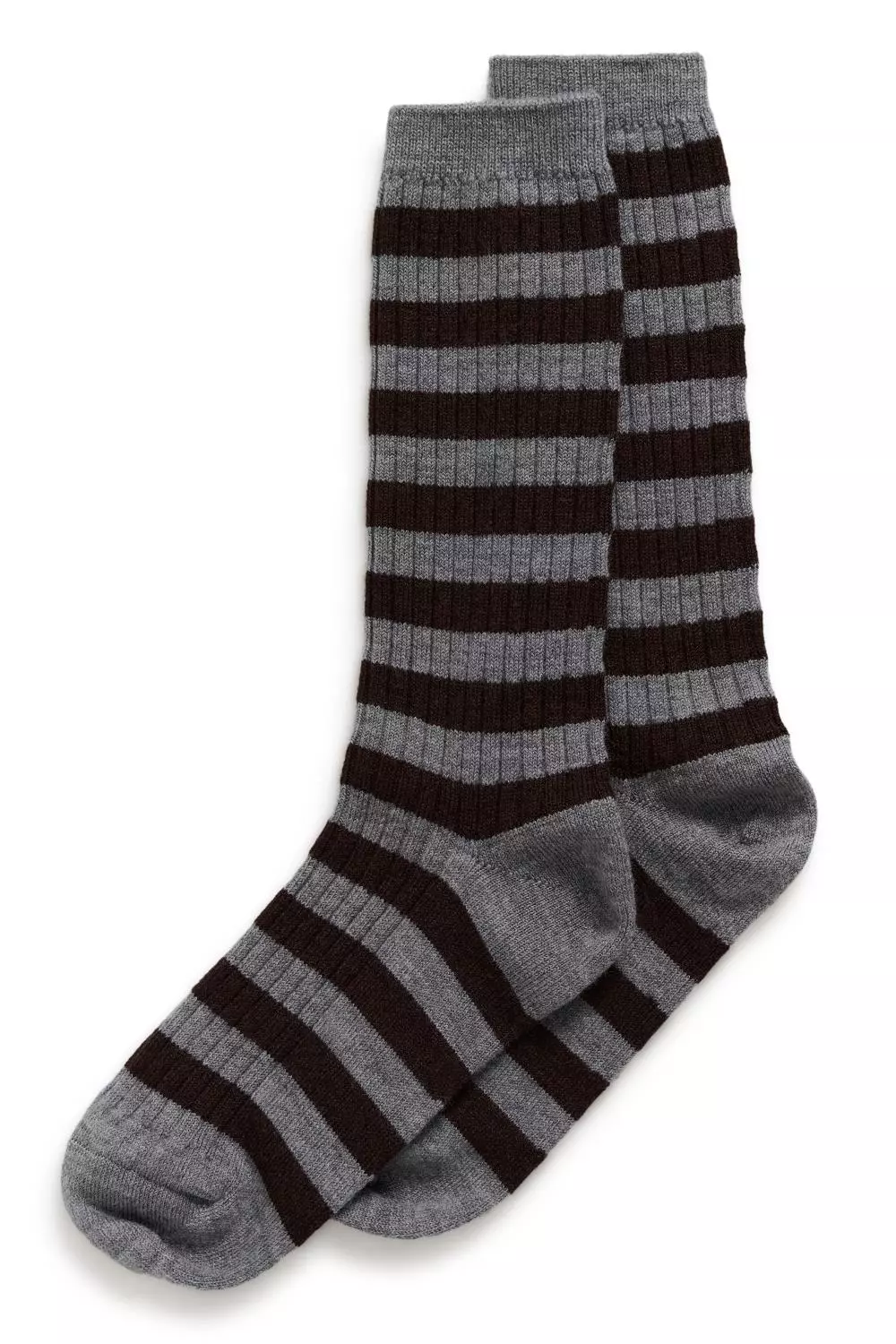 Part Two Dorin Socks, ullsokker, grå stripete
