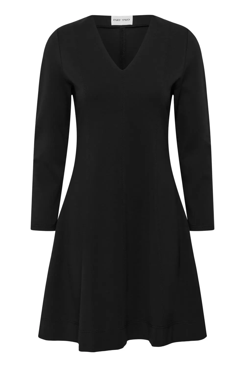 Part Two Djaka Dress, kjole med V-hals, sort