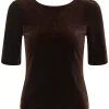 Part Two Diddi T-shirt, velur brun