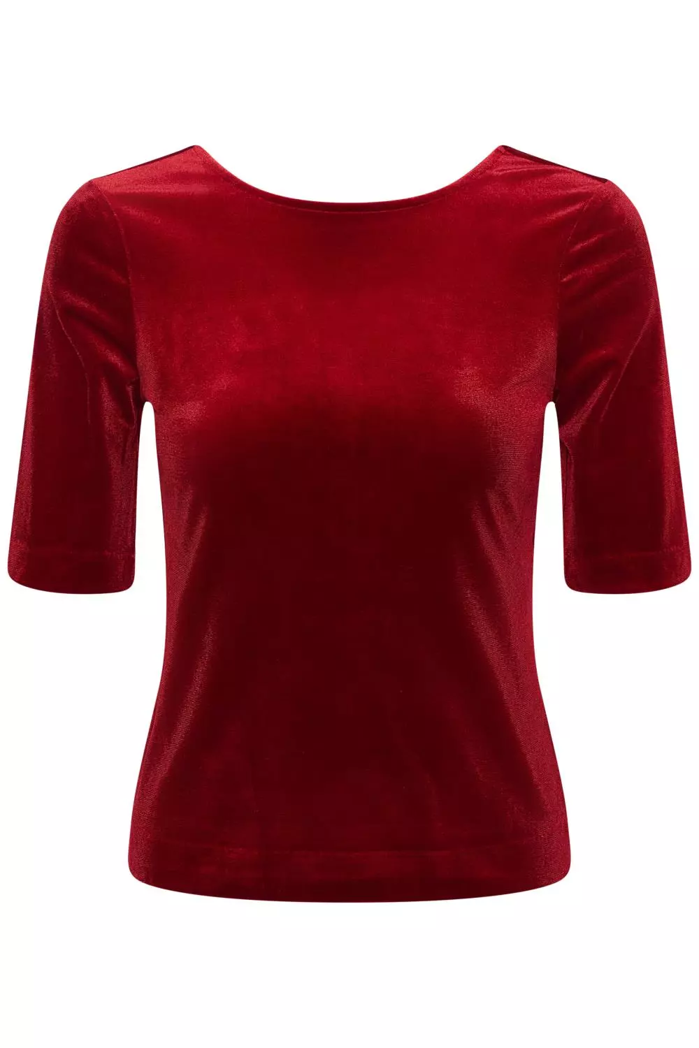Part Two Diddi T-shirt, velur topp, rød