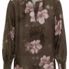 Isay Ane Printed Blouse, grønn med blomster