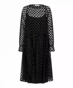 Masai MaNavoiel Dress, A-fasong kjole, sort/prikker