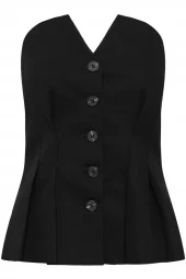 My Essential Wardrobe Evelina Shaped Top, sort