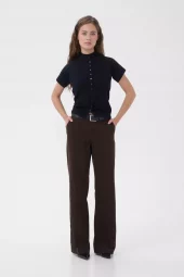 My Essential Wardrobe Lara Pant, brun