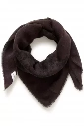 Part Two Celesta Scarf, brun m/sort motiv