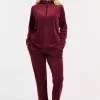 Damella of Sweden Kose sett i velour, vinrød