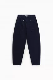 Please Judy Joggers, barrel jeans, mørk blå