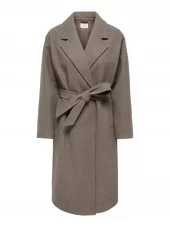 JDY Vega Long Belt Coat, brun