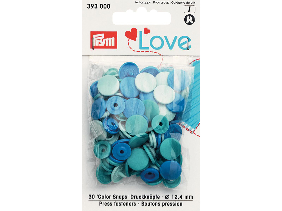 Prym Love – Non-sew Color Snaps – Blue